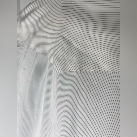 Vintage Panhandle Slim Light Gray Striped Button Down Shirt - Picture 5 of 6